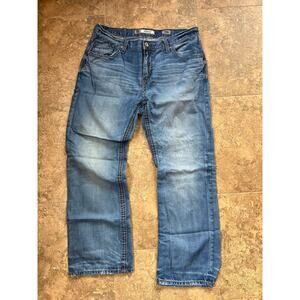 BKE DEREK Relaxed Fit Bootcut Cotton Jeans, Men's size 38R